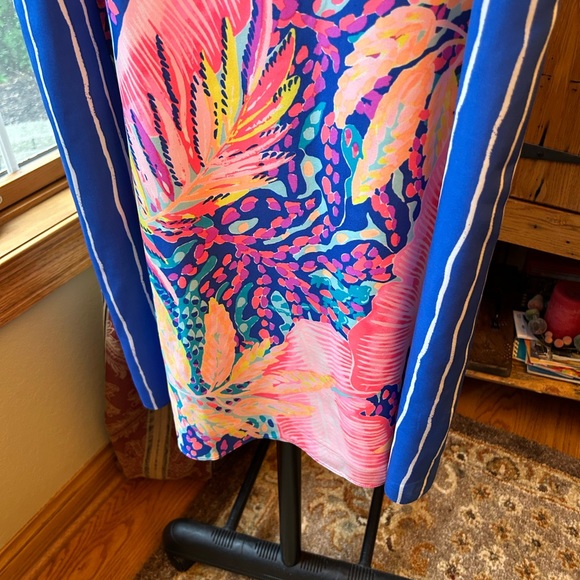 Lily Pulitzer - Jackie Silk Shift Dress size s small floral lined - Picture 3 of 9
